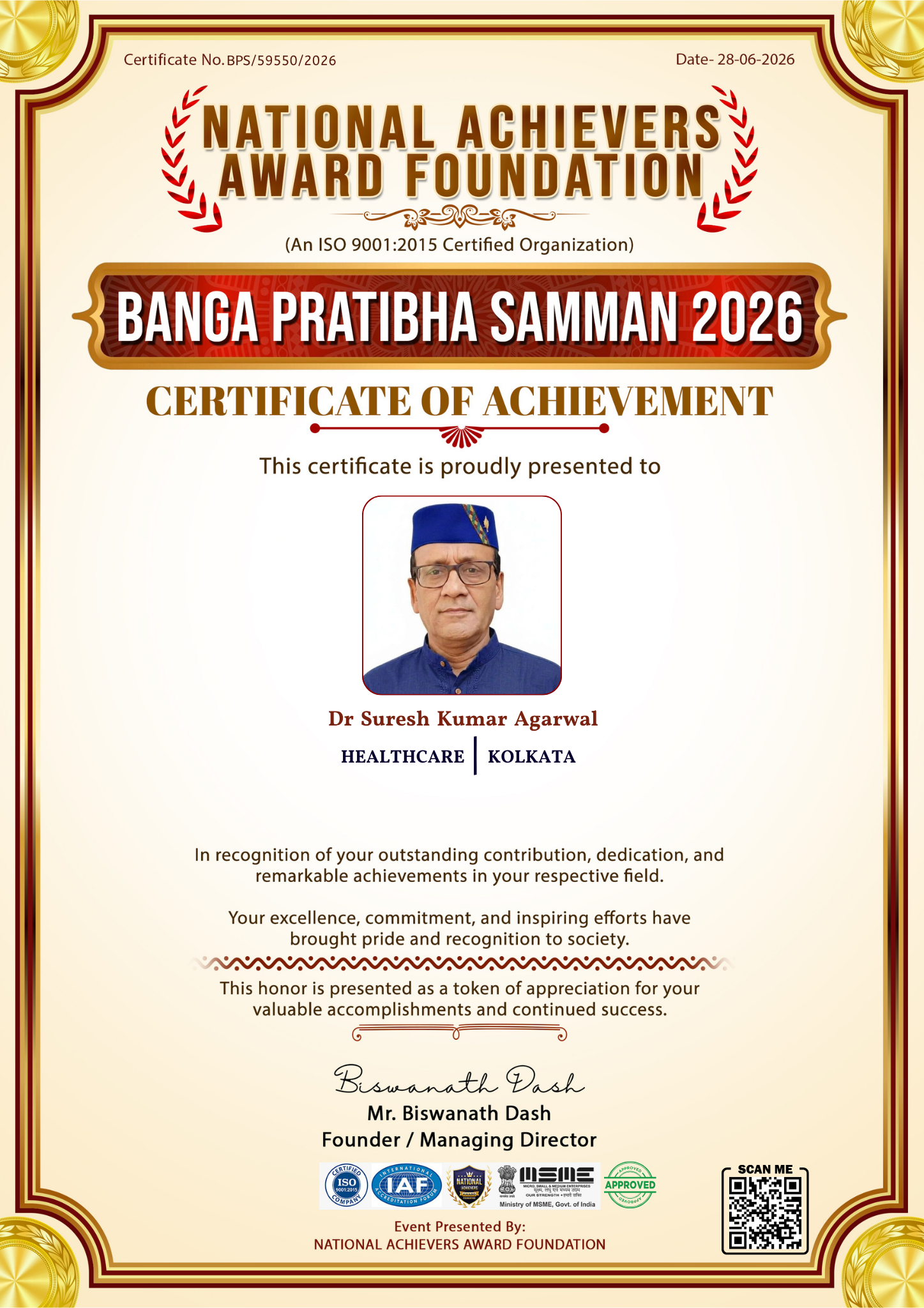 Dr Suresh Kumar Agarwal